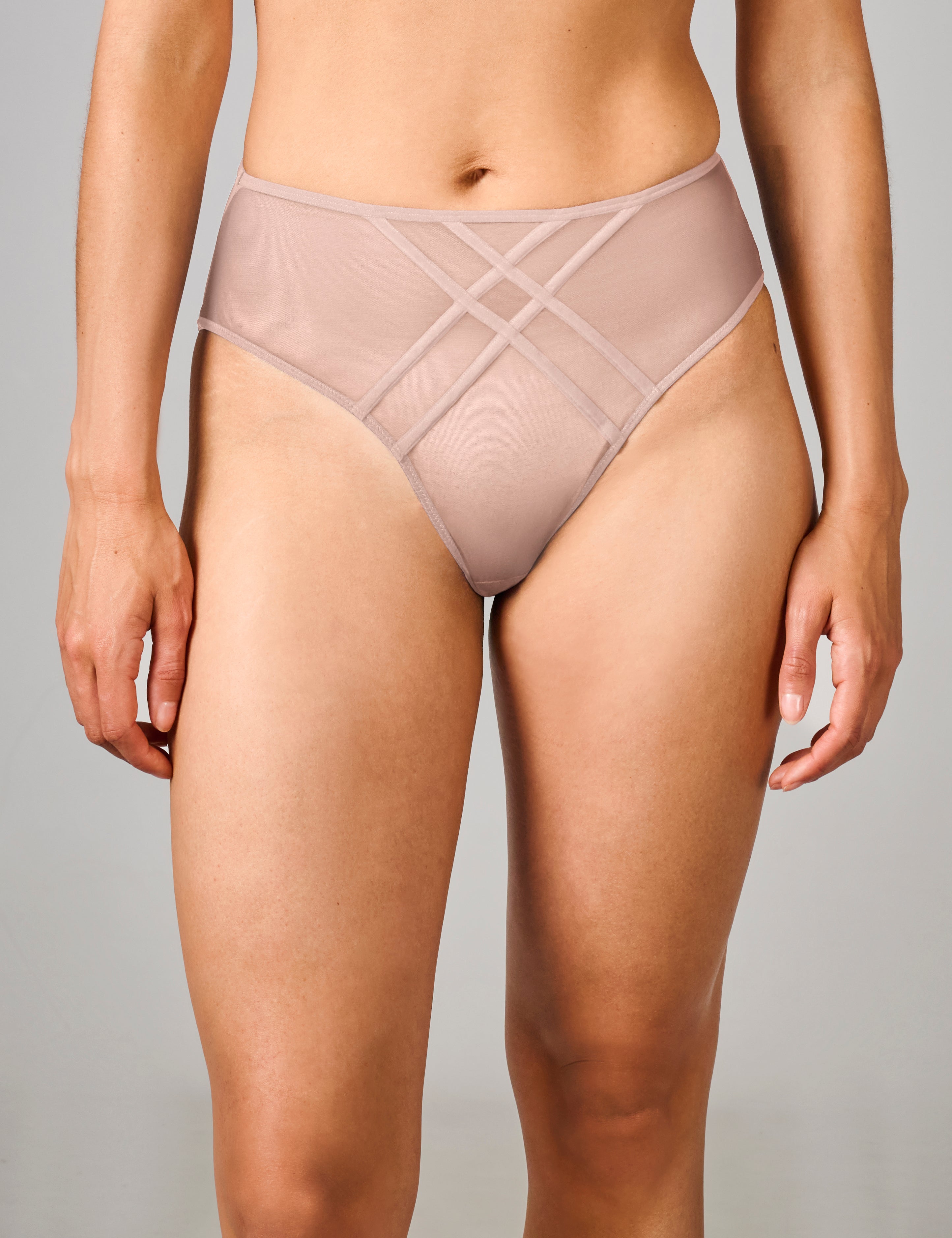 Mira hoge taille slip lichttaupe