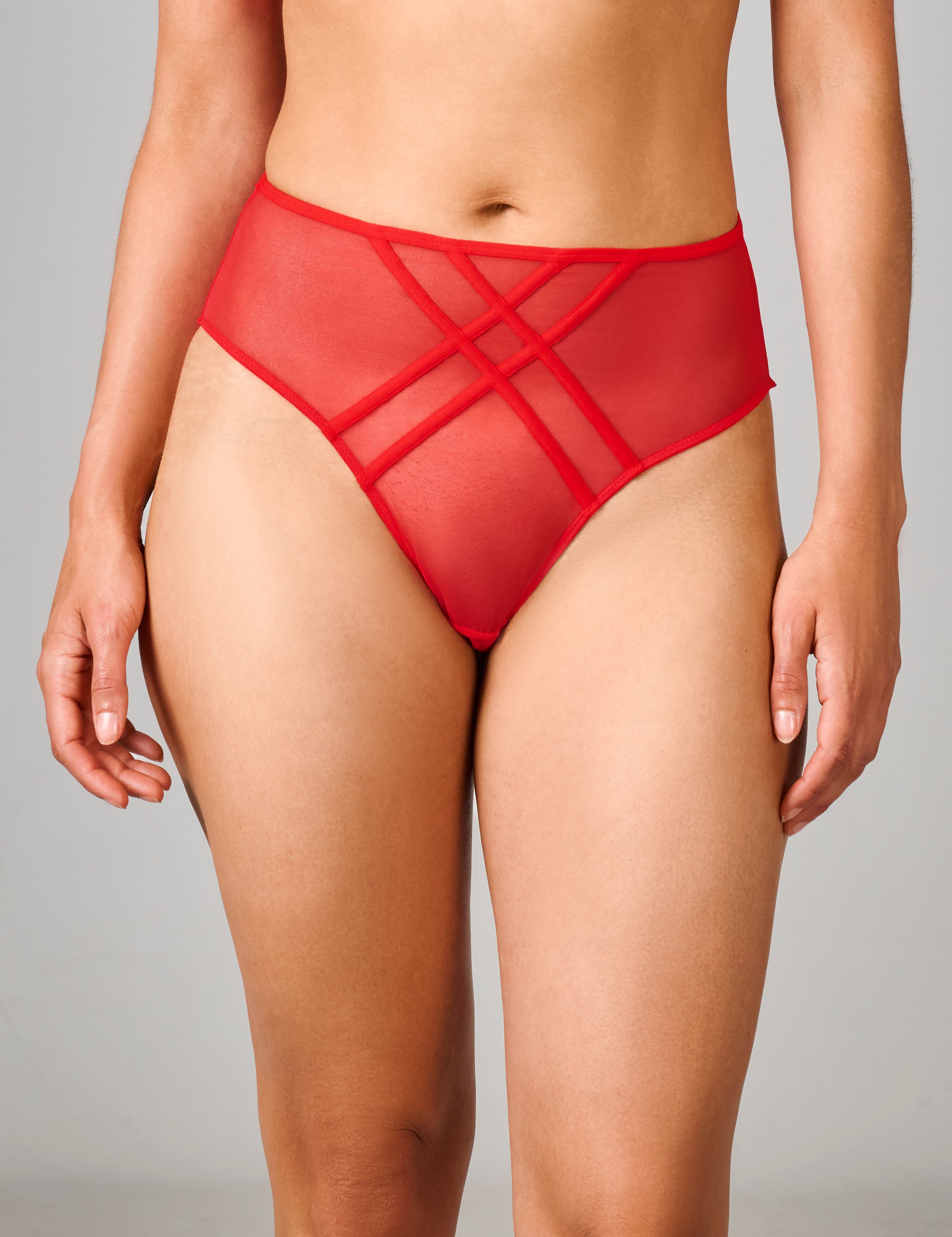 Mira hoge taille slip rood