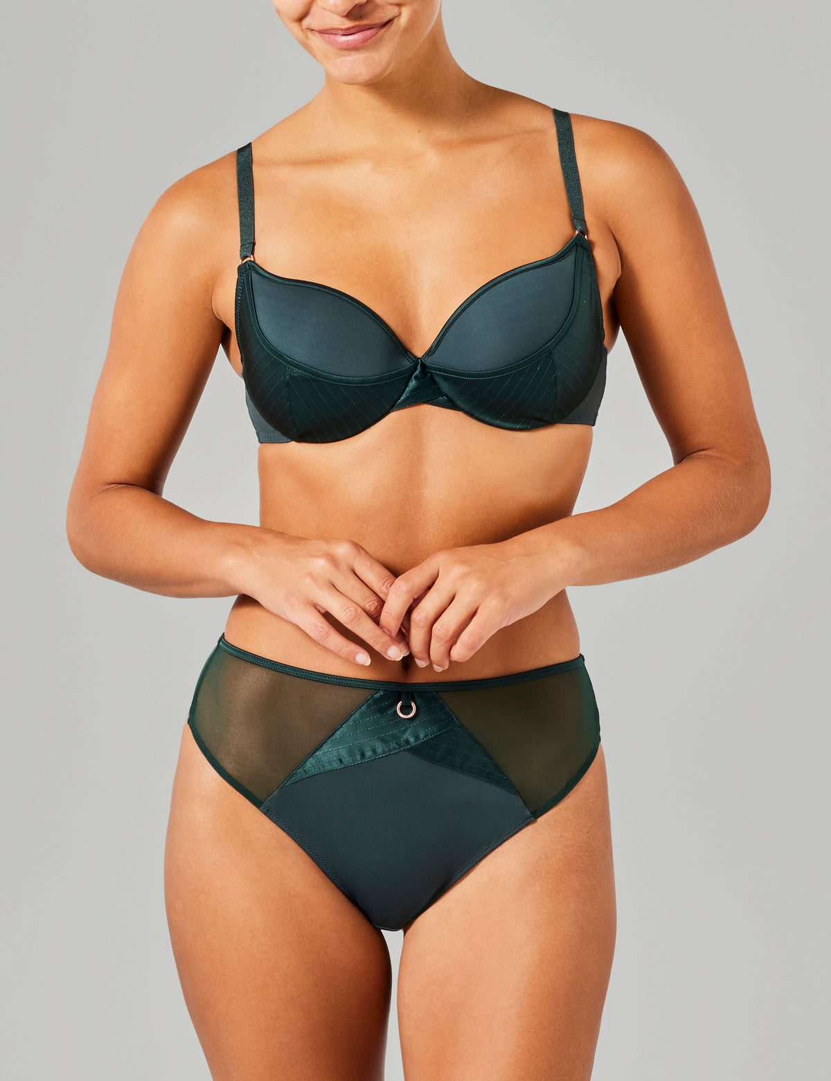 Nora hoge taille string groen
