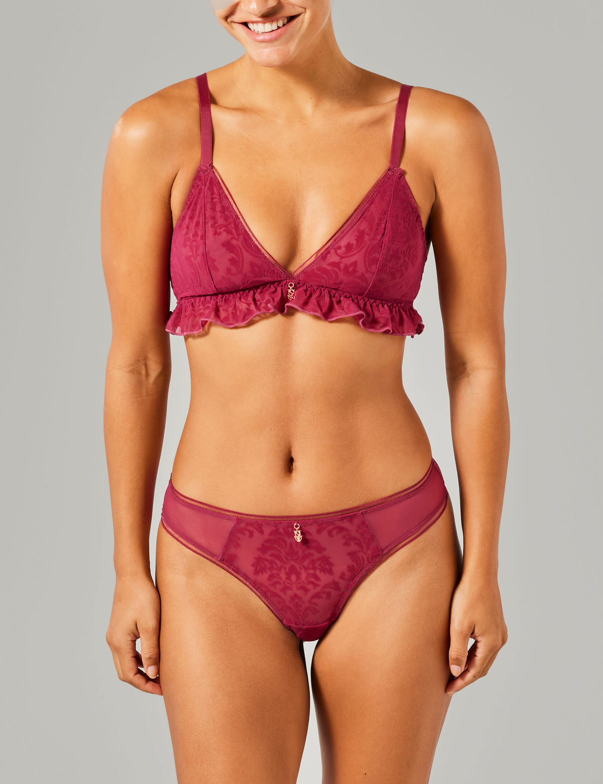 Carmen bralette paars