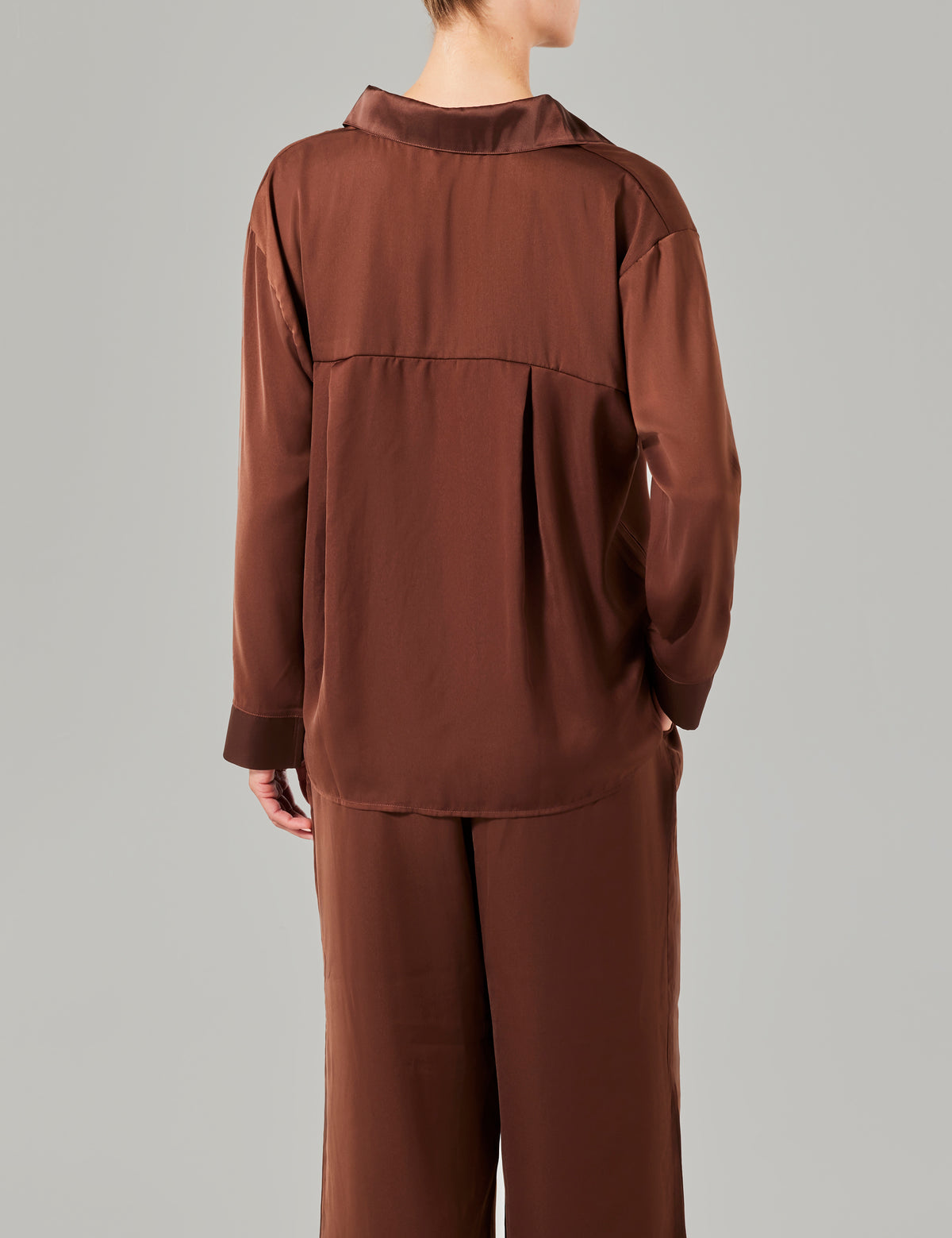 Olivia pyjama broek (petite) bruin