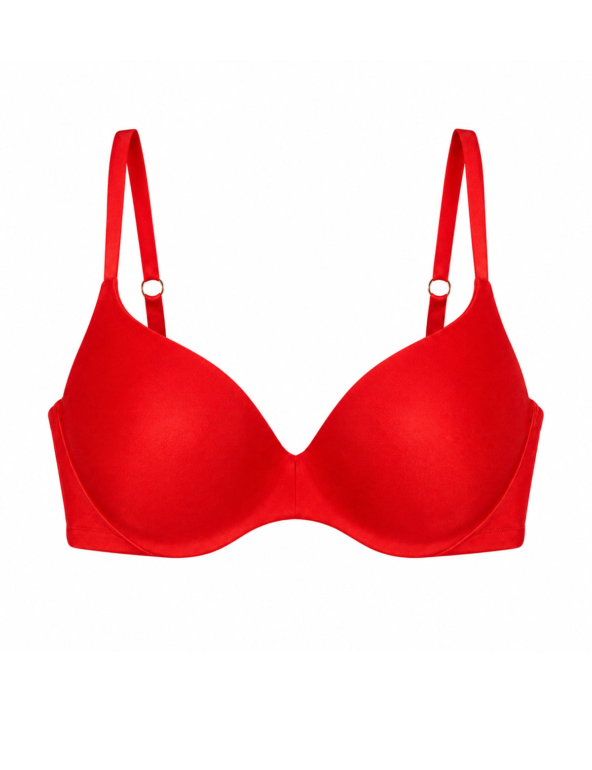 Comfort voorgevormde lichte push-up bh rood