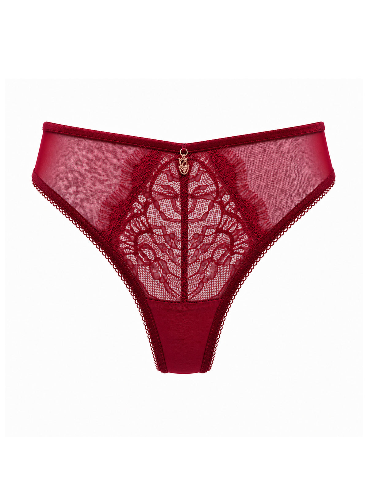 Daisy hoge taille string rood