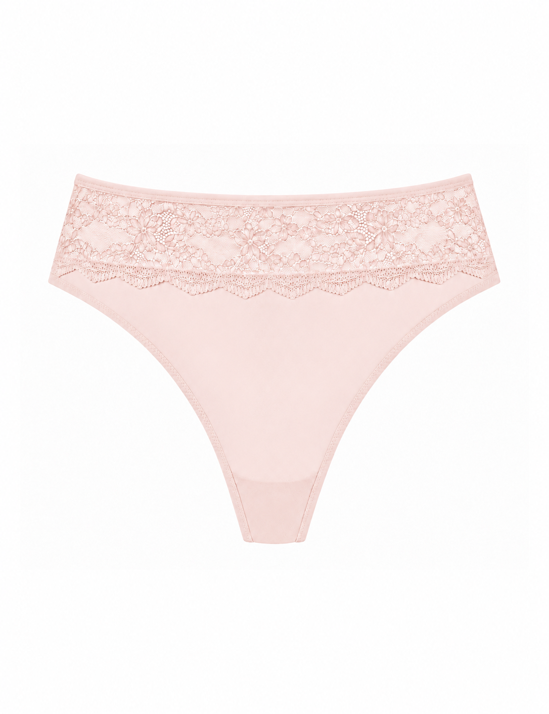 Fabulous hoge taille string beige