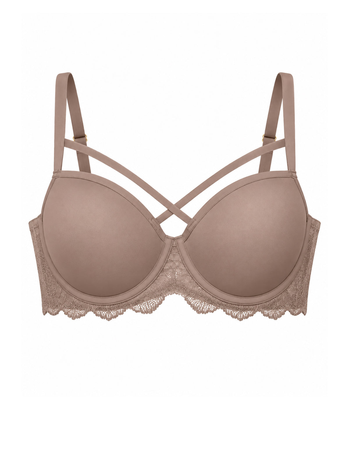 Fabulous voorgevormde t-shirt bh taupe