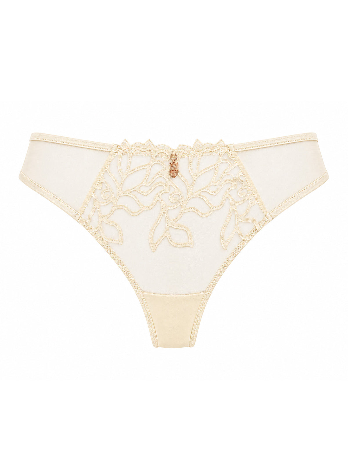 Jana hoog uitgesneden brazilian slip egret