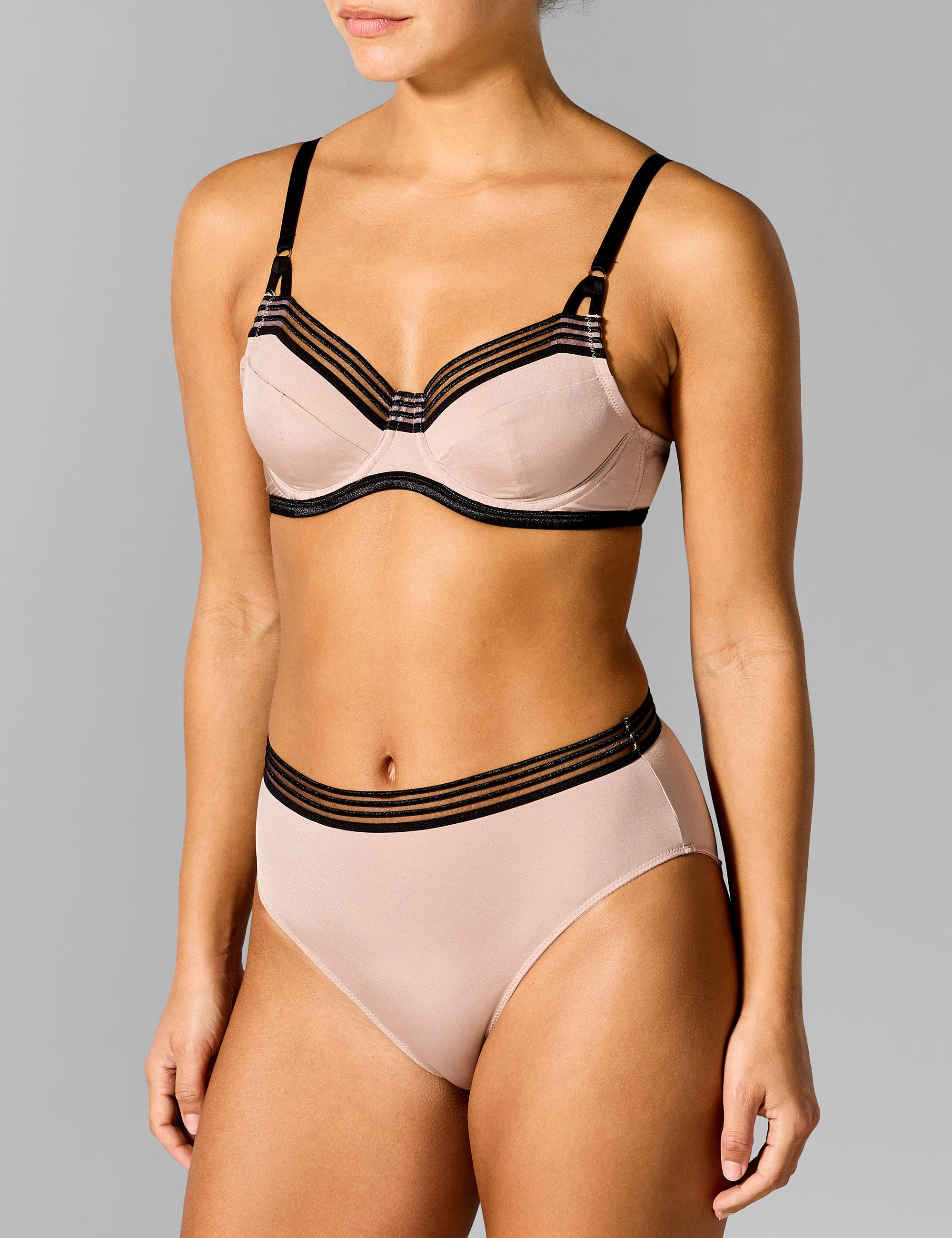 Anna hoge taille slip lichttaupe