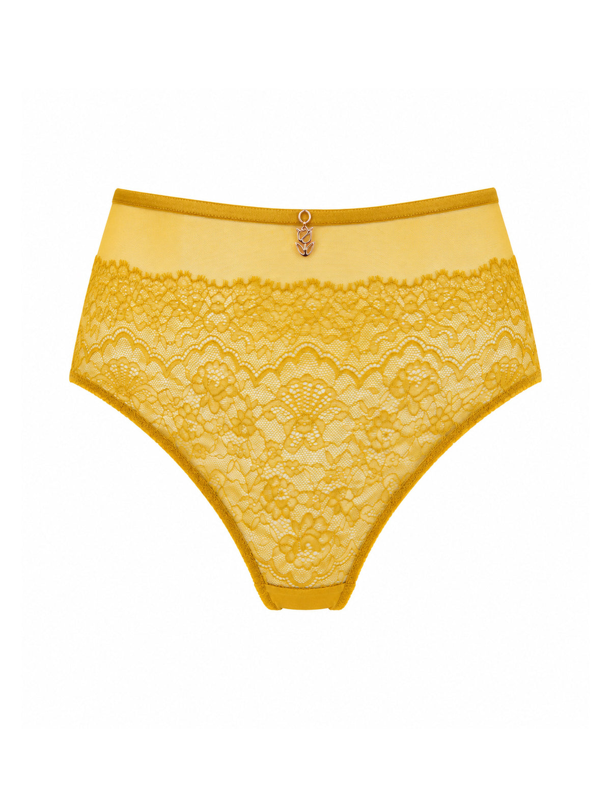 Silke hoge taille brazilian slip geel