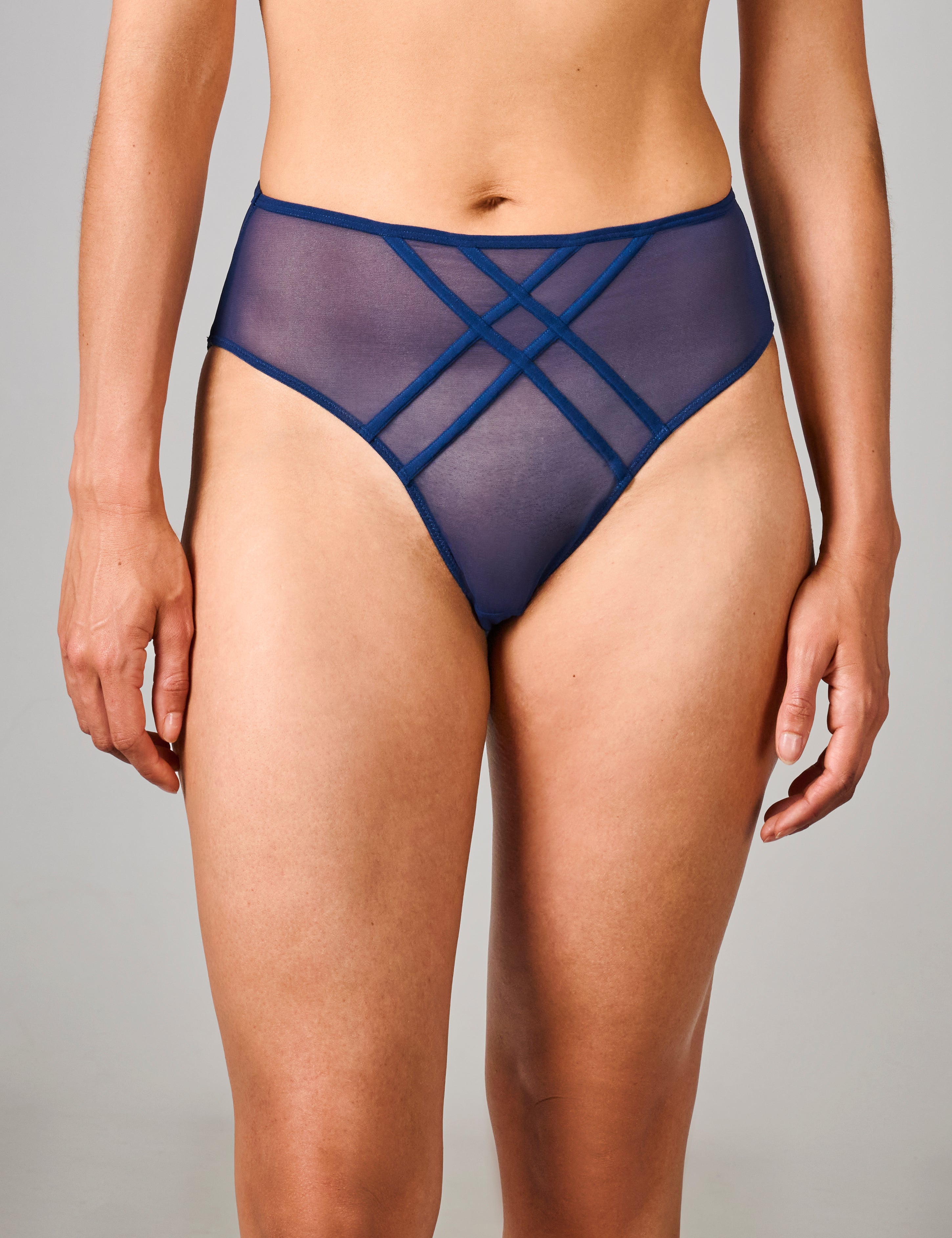 Mira hoge taille slip navy