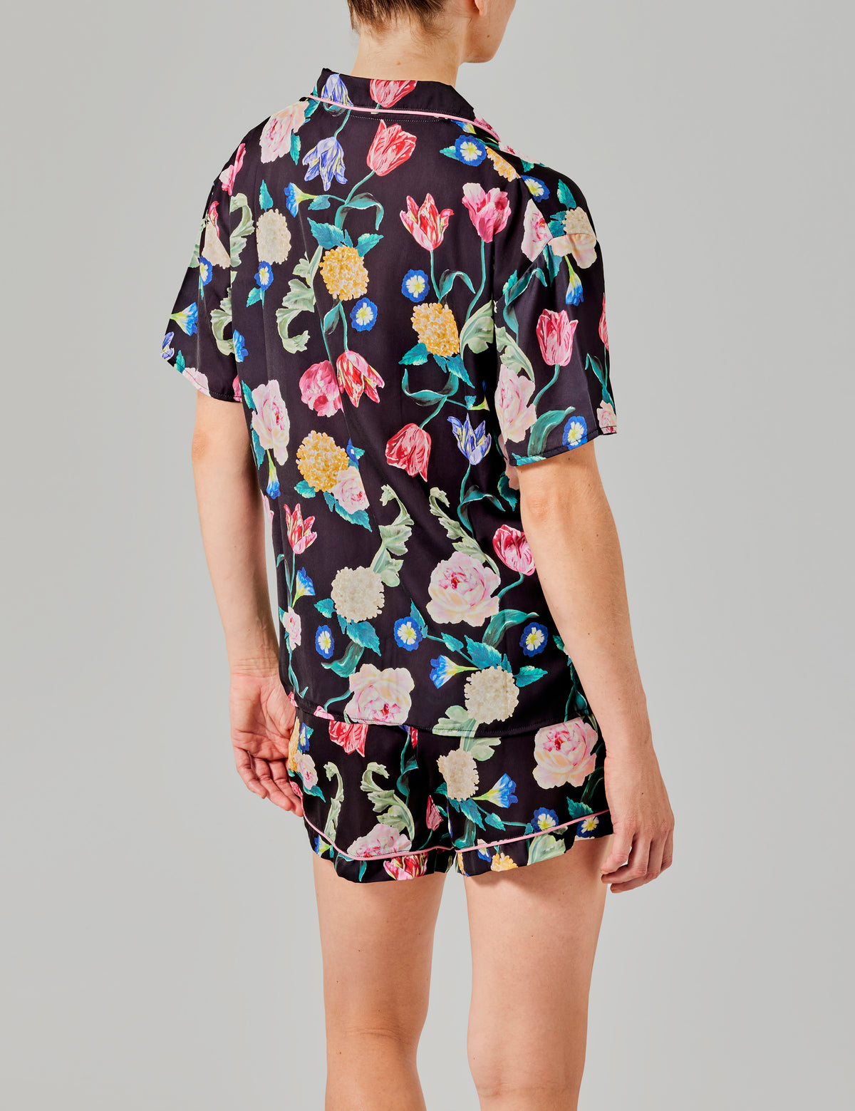 Tessa pyjama short zwart