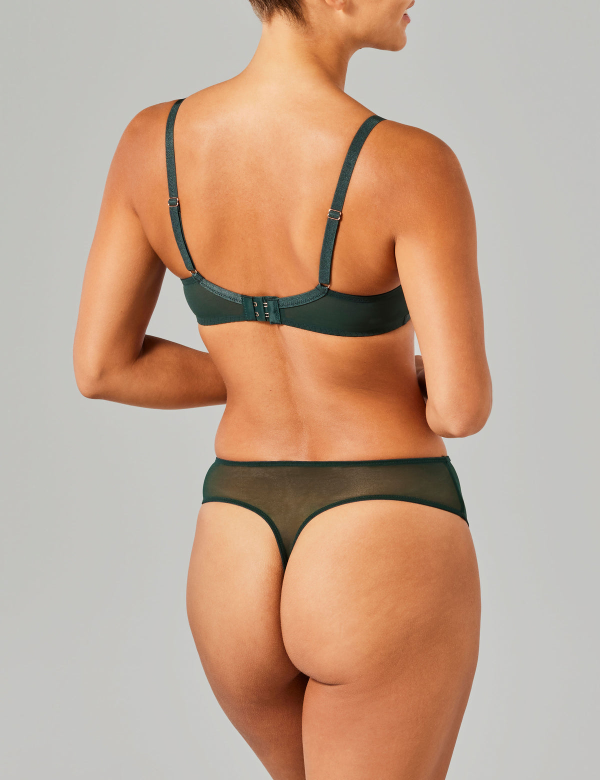 Nora hoge taille string groen