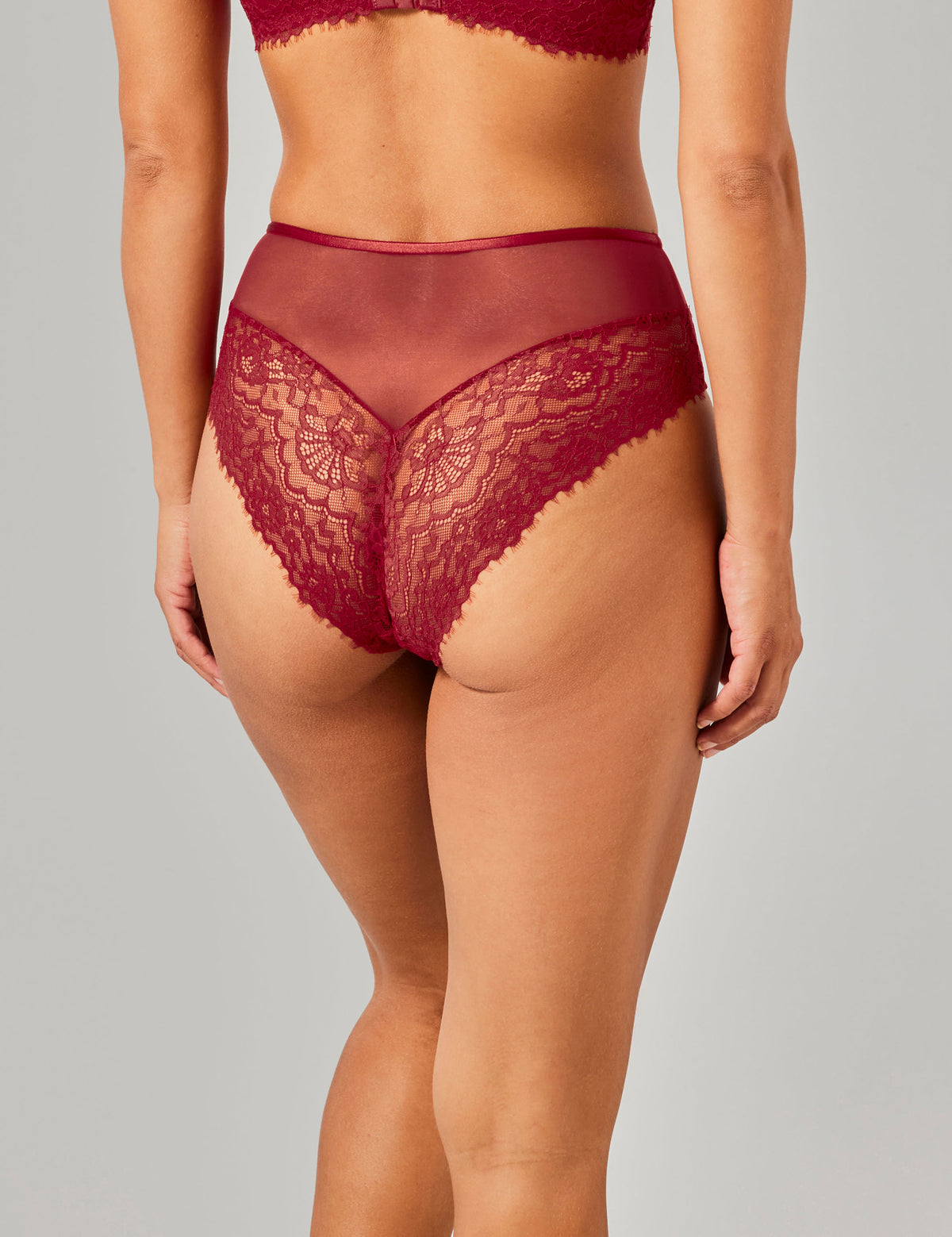 Silke hoge taille brazilian slip rood