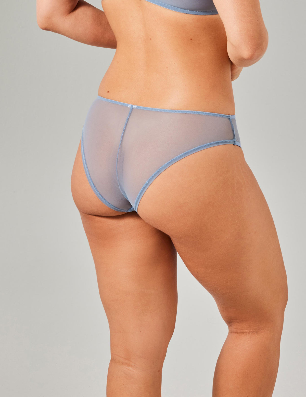 Jana high leg brazilian slip blauw