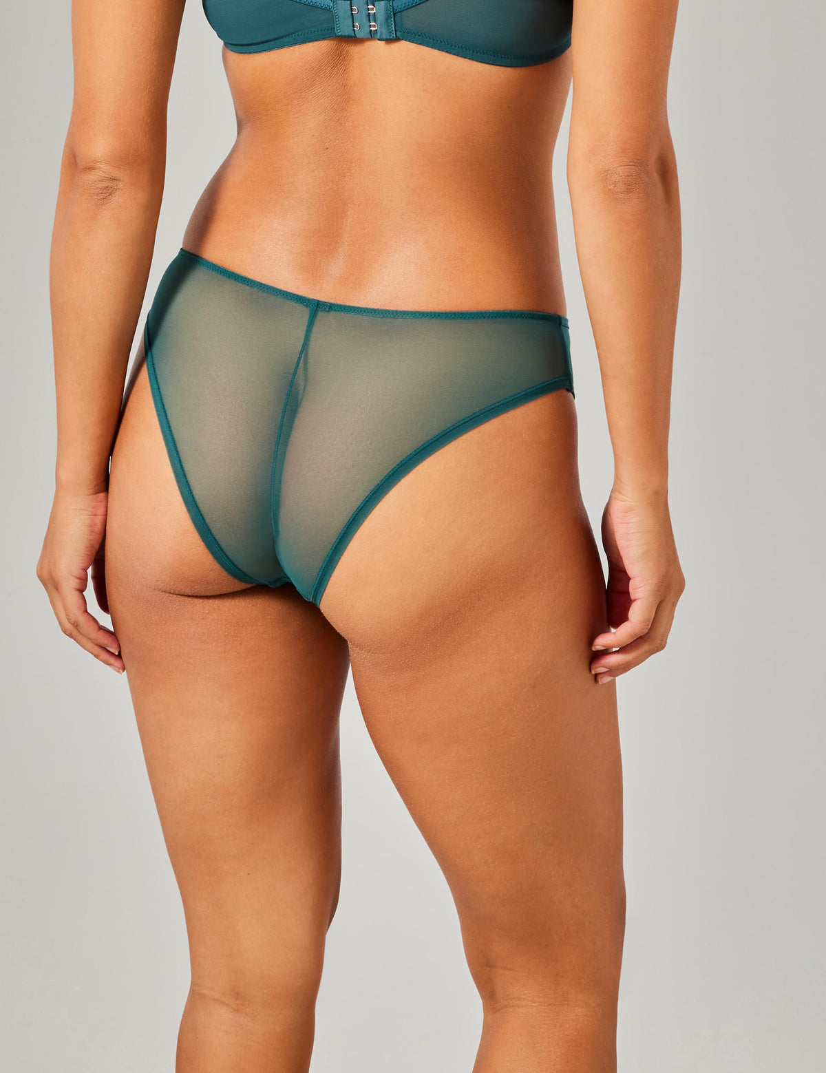 Jana high leg brazilian slip groen