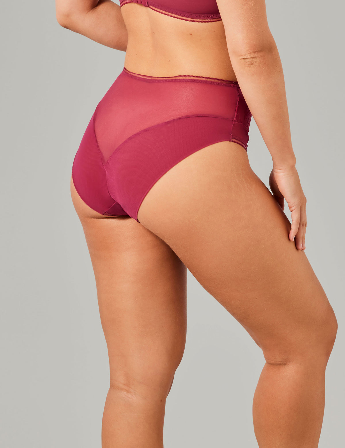 Carmen hoge taille slip paars