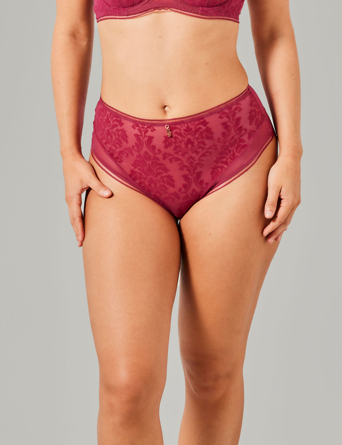 Carmen hoge taille slip paars
