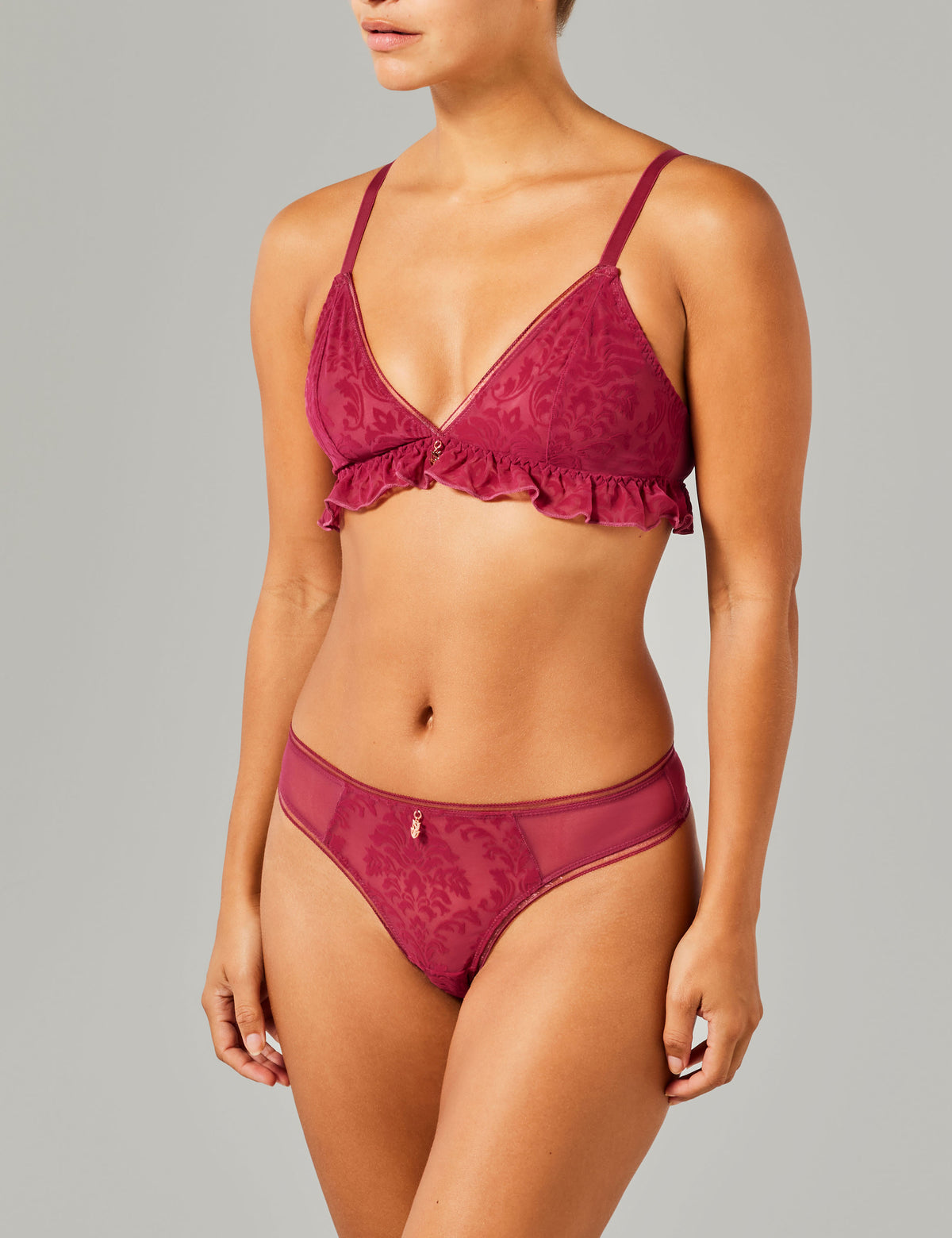 Carmen bralette paars
