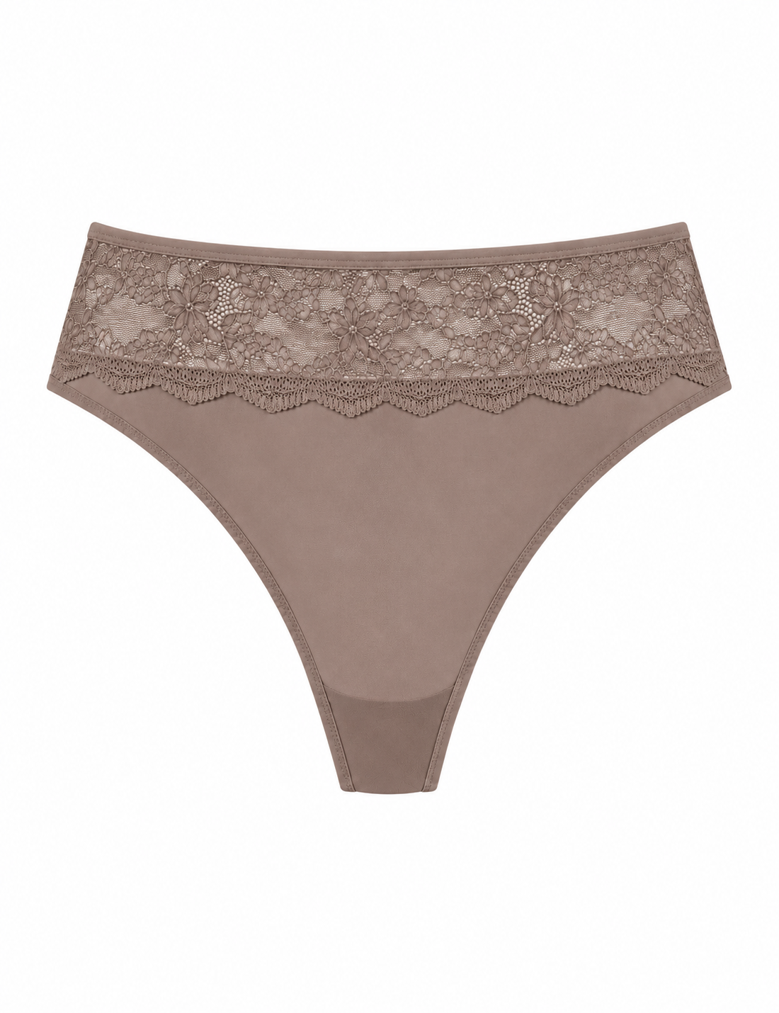 Fabulous hoge taille string taupe