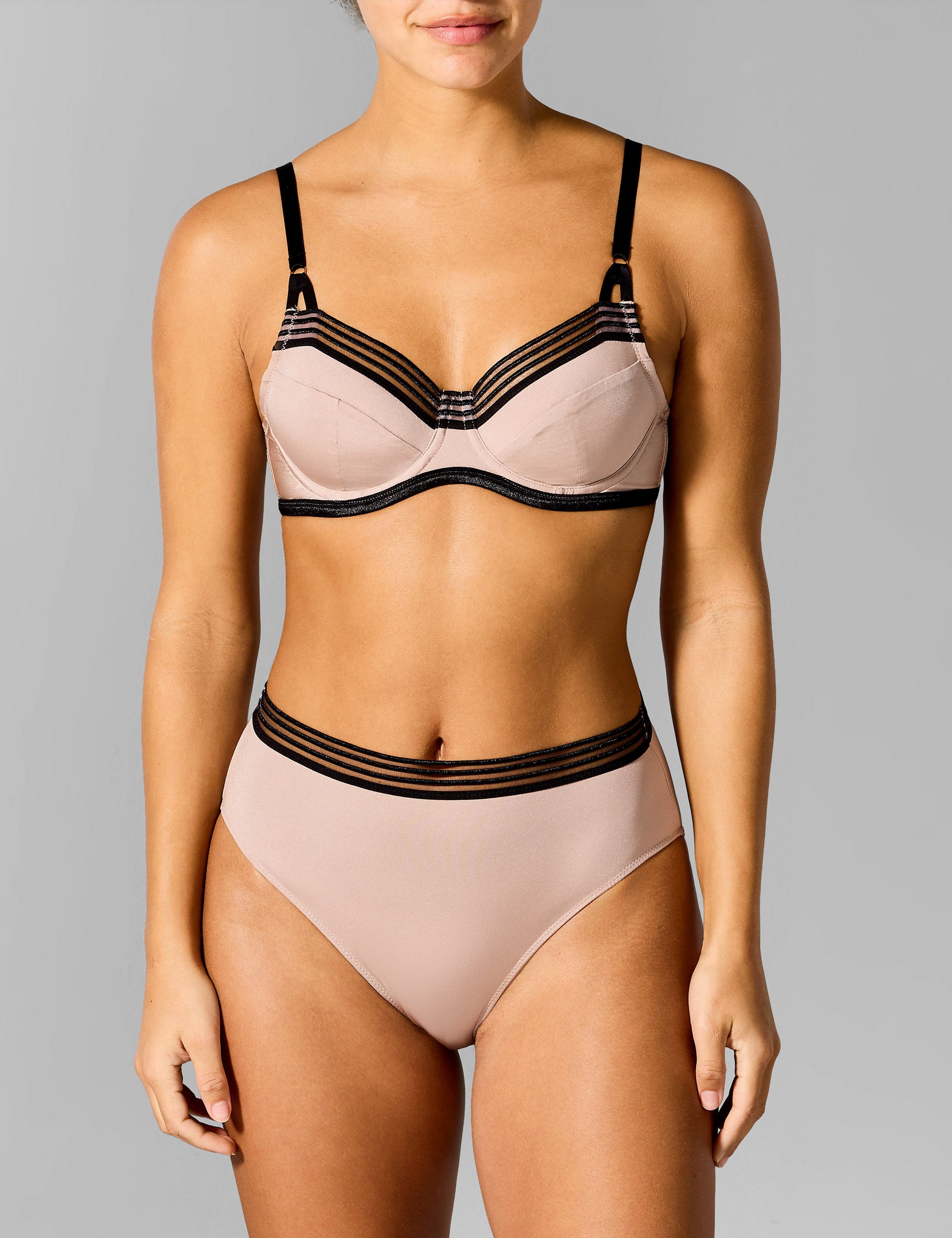 Anna hoge taille slip lichttaupe