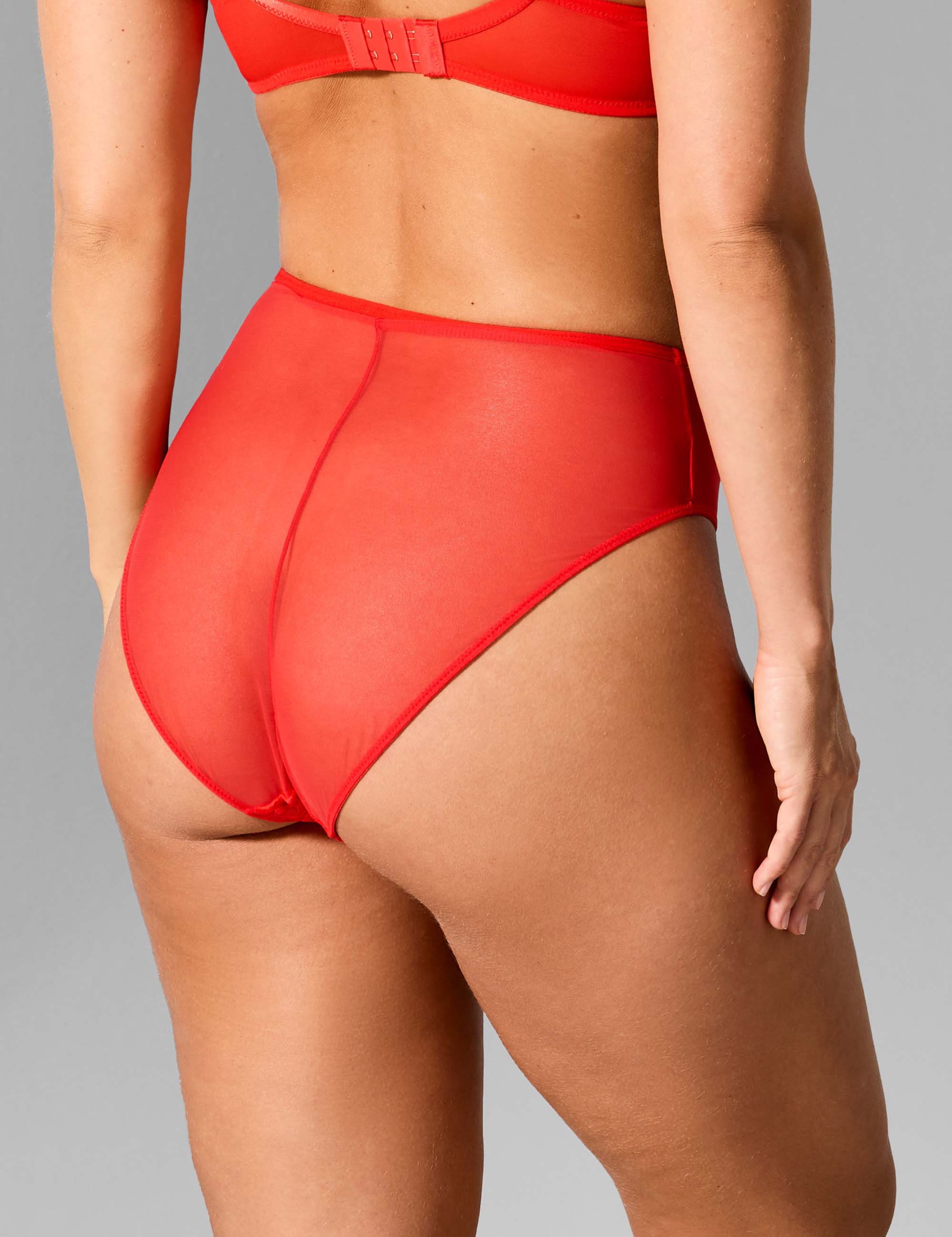 Charlotte hoge taille slip rood