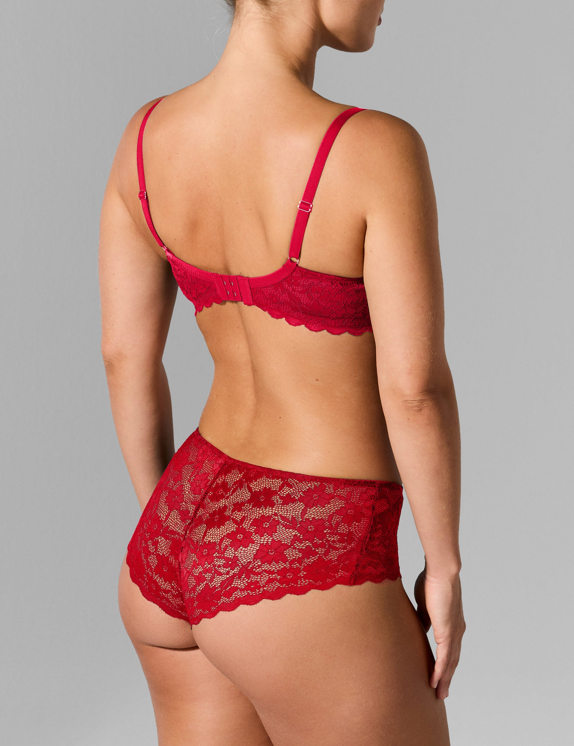 Madelon gebandeerde slip rood