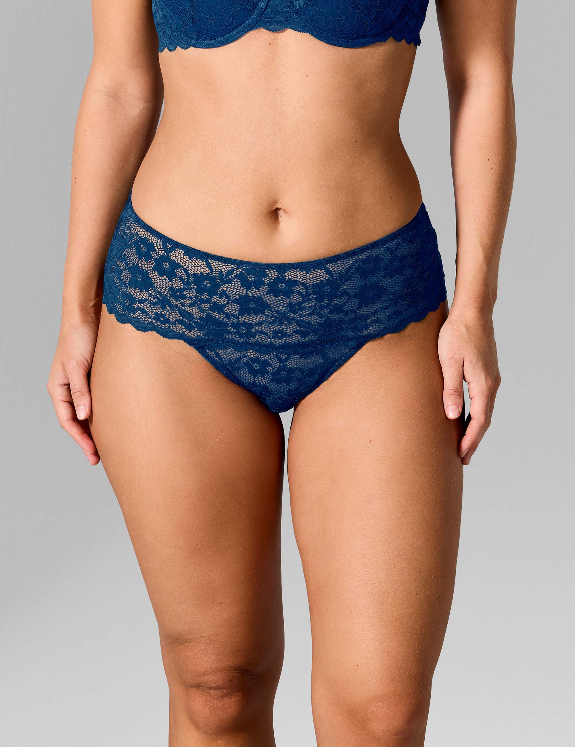 Madelon gebandeerde slip navy