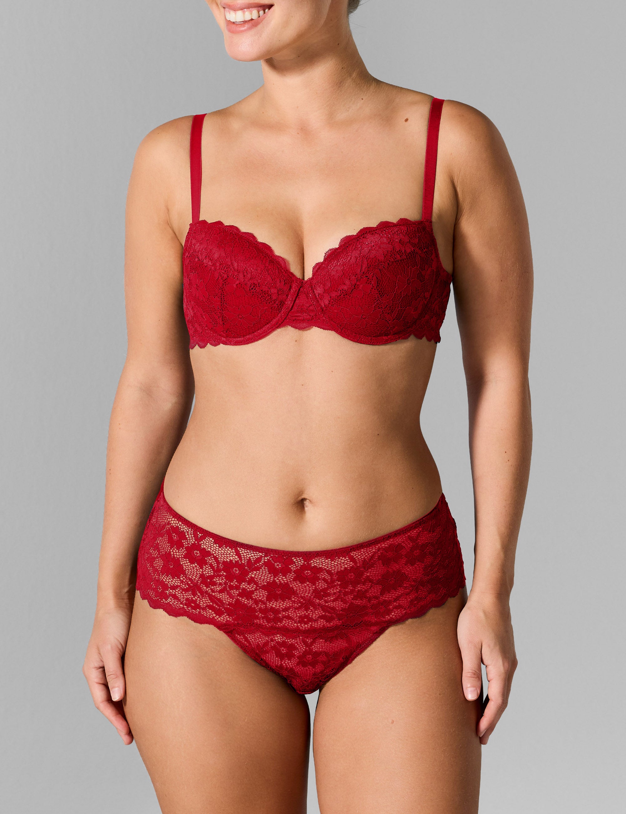 Madelon voorgevormde t-shirt bh rood