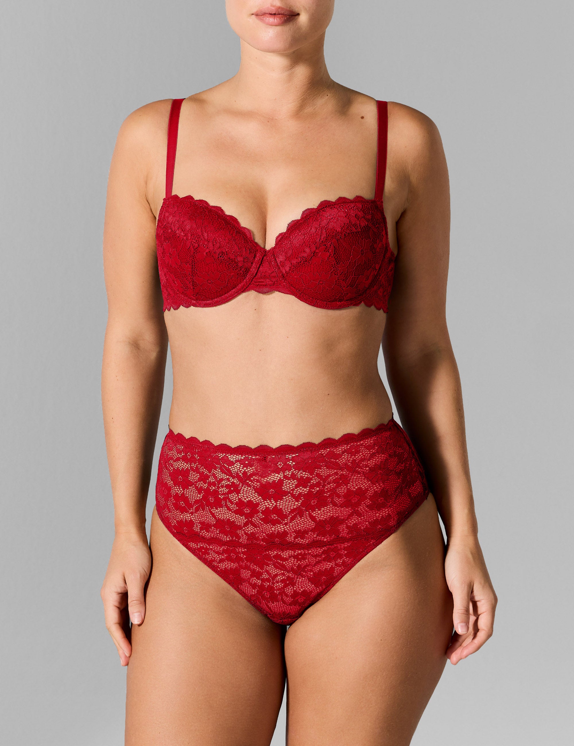 Madelon high leg brazilian slip