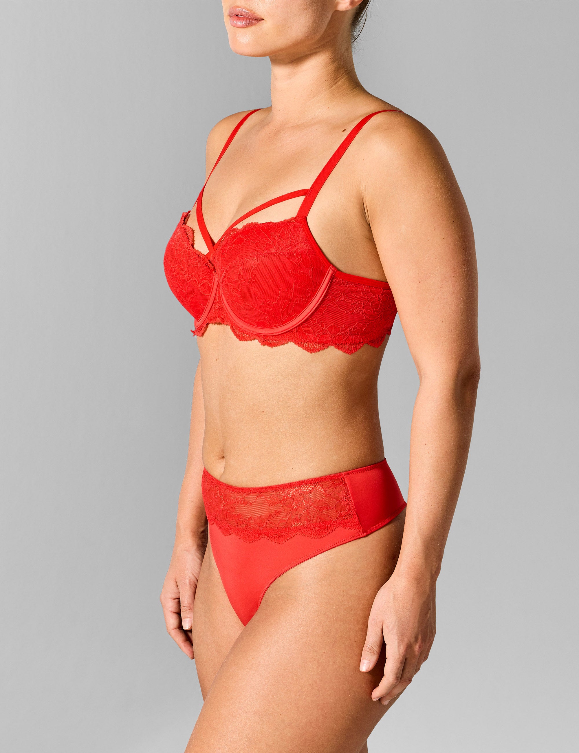 Fabulous hoge taille string rood