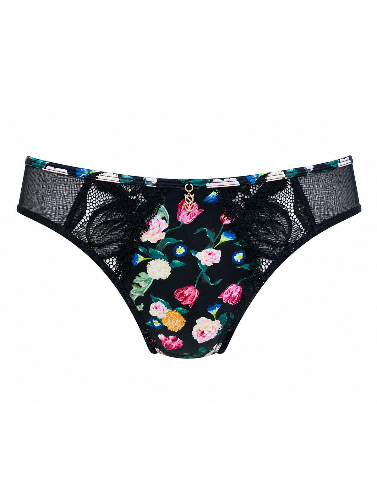Tessa low-rise slip zwart